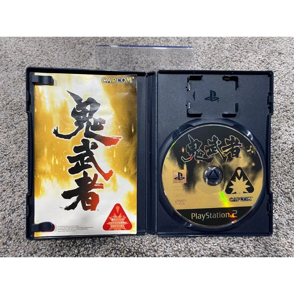 Video Game PS2 NTSC-J Japanese Import Capcom Onimusha Warlords Black Excellent
